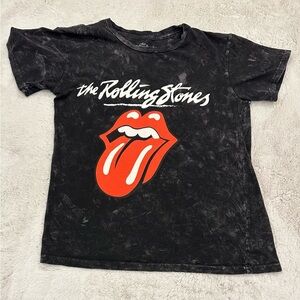 Rolling Stones T-shirt Top Classic Black Small